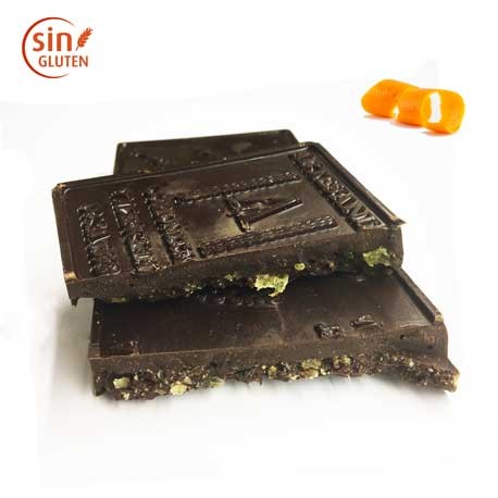 152 Turron de chocolate negro y naranja