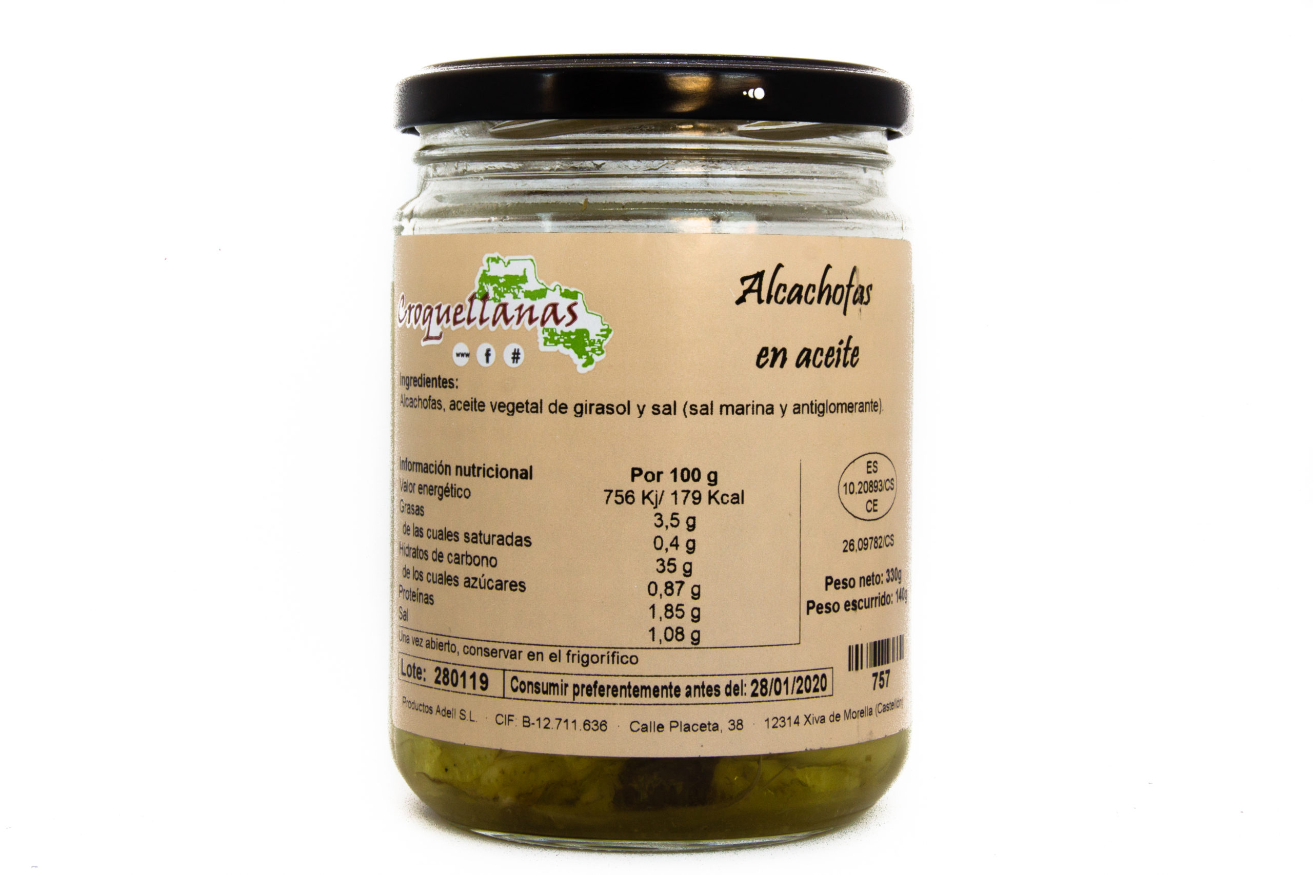 alcachofas en aceite