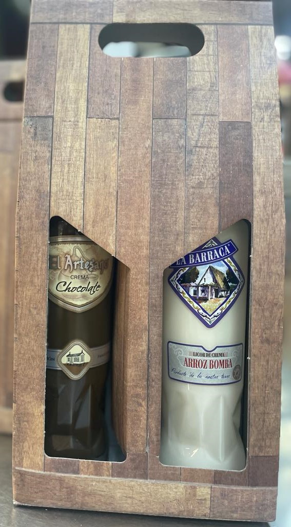 lote de licores de chocolate y arroz